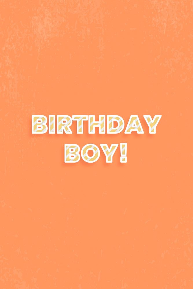 Candy cane birthday boy! message diagonal stripe pattern typography