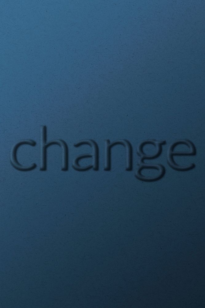 Change emboss word typography on paper texture