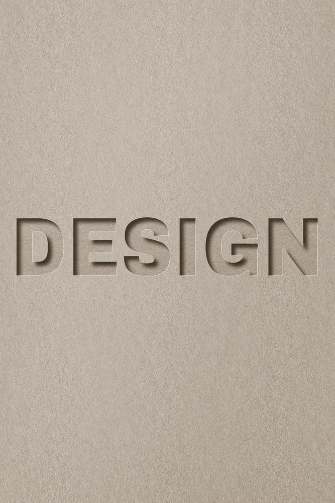 Design 3d paper cut font typography