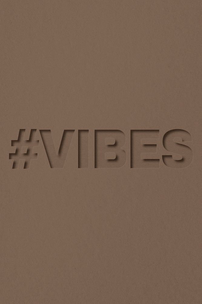 Vibes text typeface paper texture
