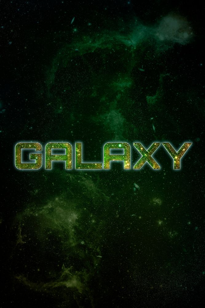 Galaxy editable psd text effect template