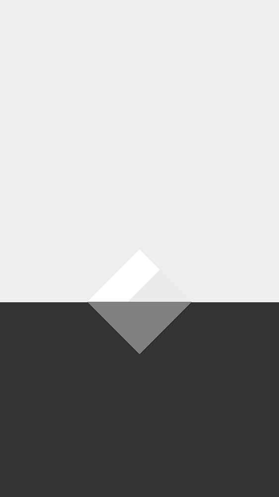 Grayscale iceberg mobile wallpaper in minimal style