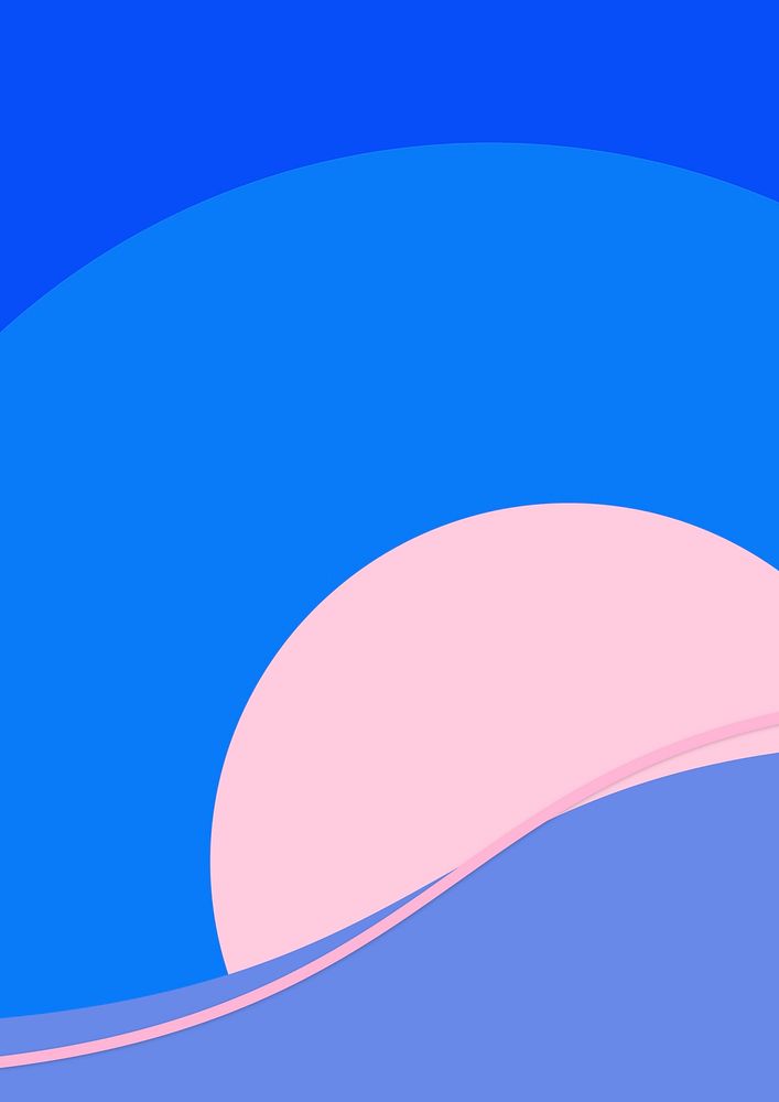 Colorful wave background in blue and pink
