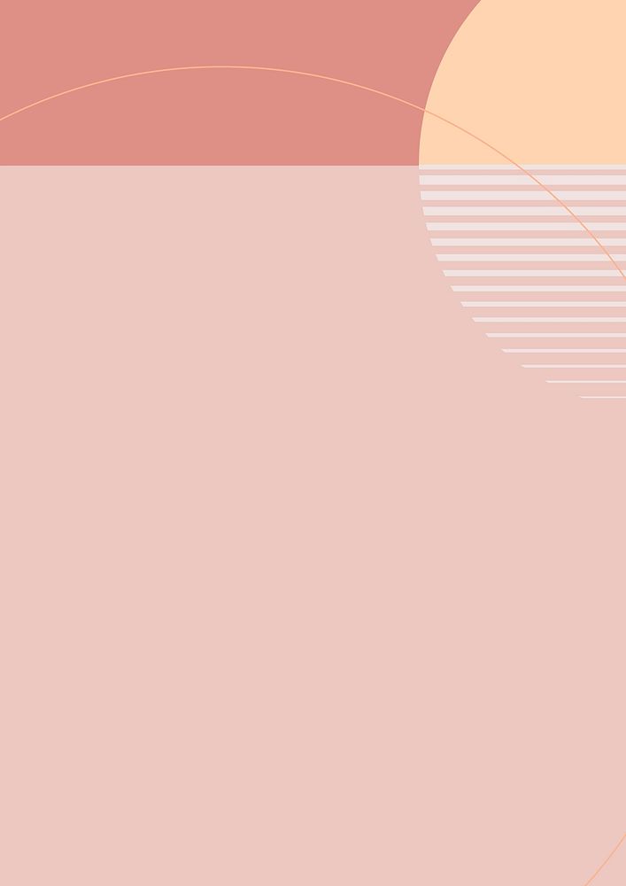 Pastel pink aesthetic background in geometric minimal style
