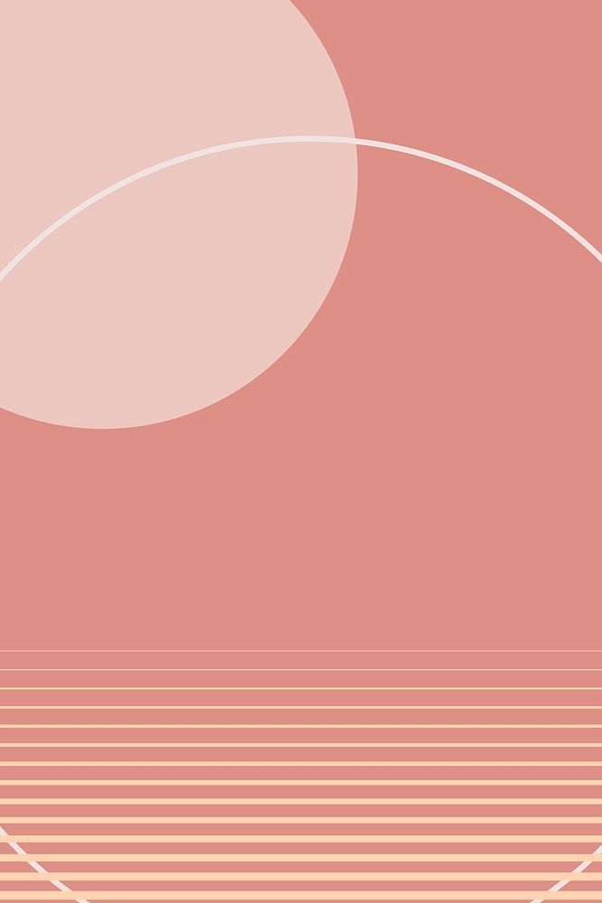 Pastel pink aesthetic background in Bauhaus style