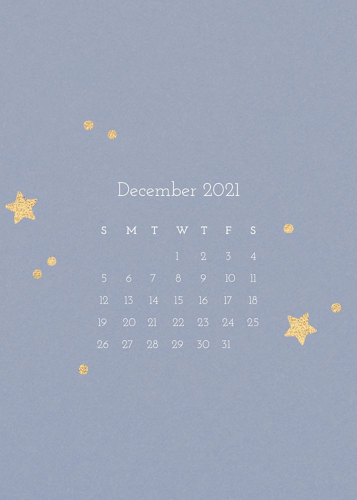 December 2021 calendar editable template vector with watercolor paper texture