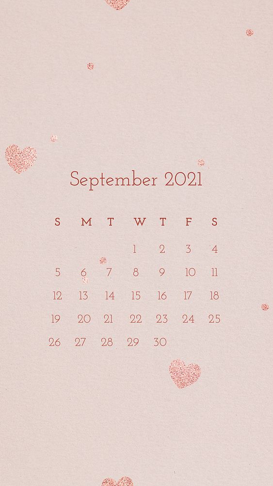 Calendar 2021 September editable template vector with abstract watercolor background