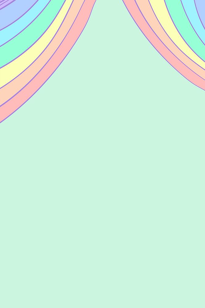 LGBTQ rainbow flag psd background in green for pride month campaign