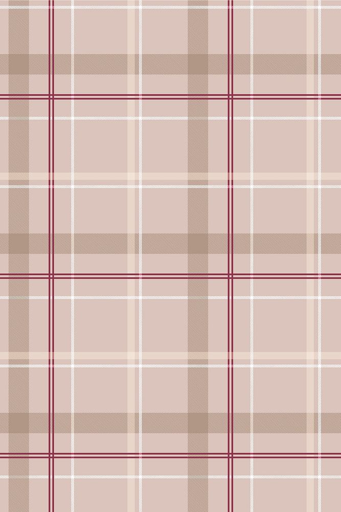 Beige tartan background, traditional Scottish design
