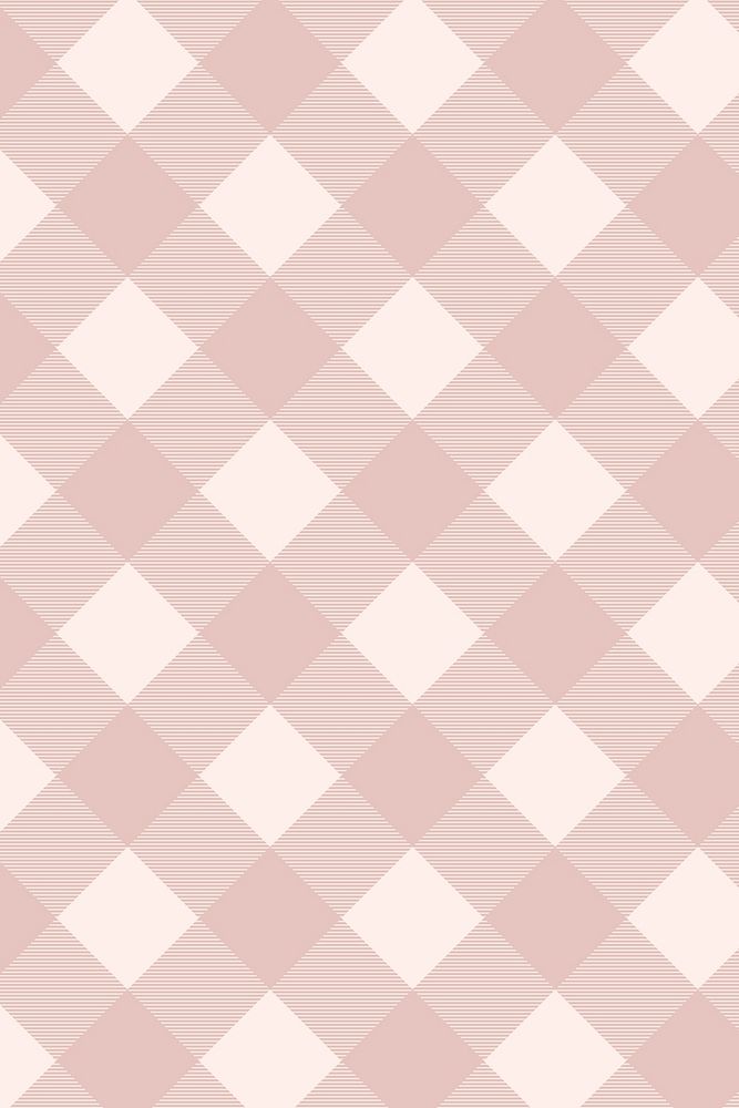 Pink checkered background, cute pattern design