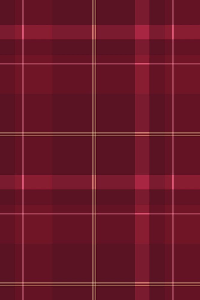 Seamless checkered background, red tartan, traditional Scottish design