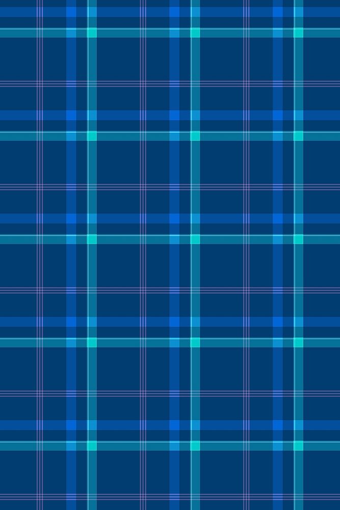 Blue tartan background, traditional Scottish design
