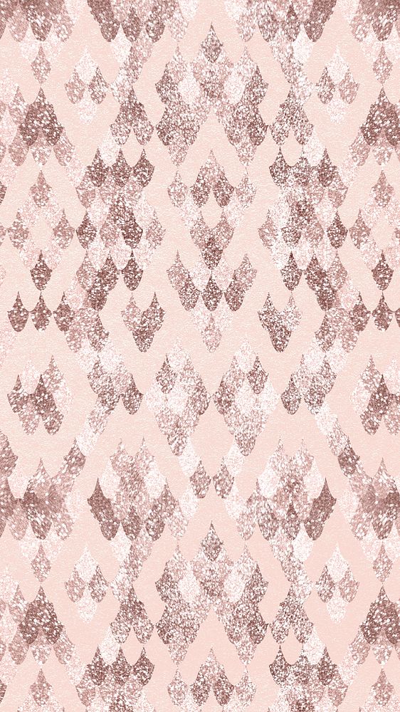 Rose gold snake mobile wallpaper, exotic animal print background