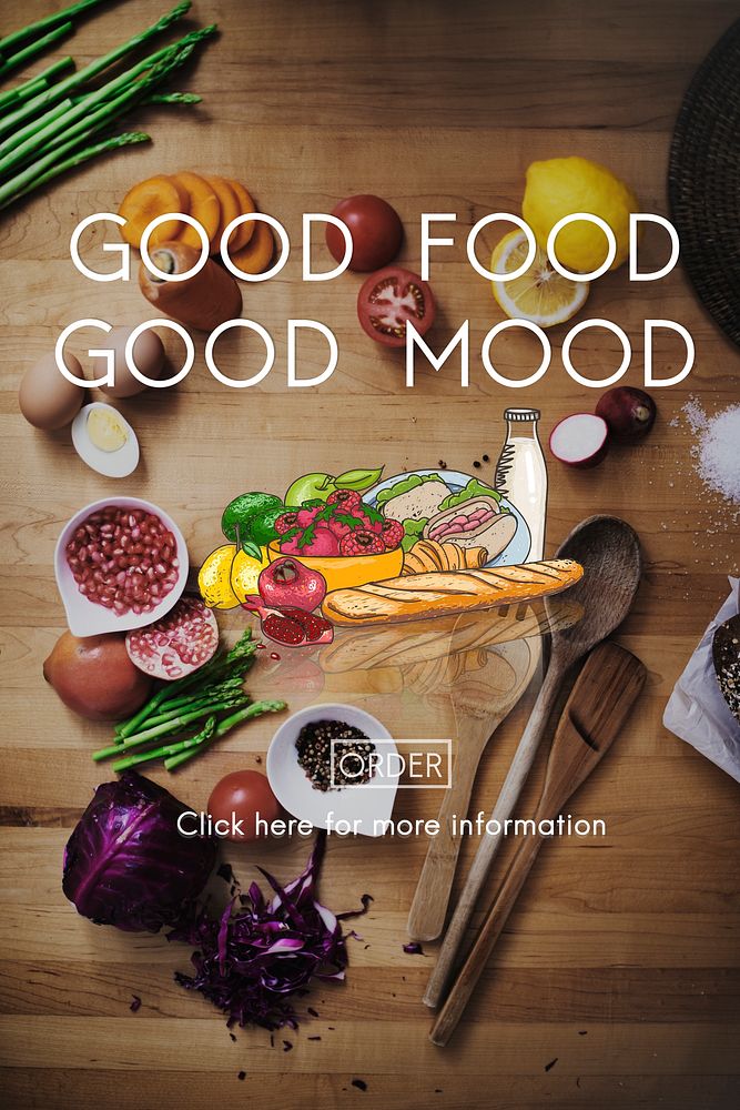 Good Food Mood Healthy Living Nutrition Dining Concept