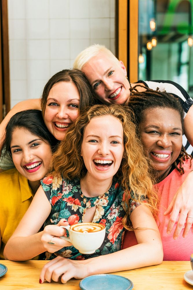 Diversity Women Socialize Unity Together Concept