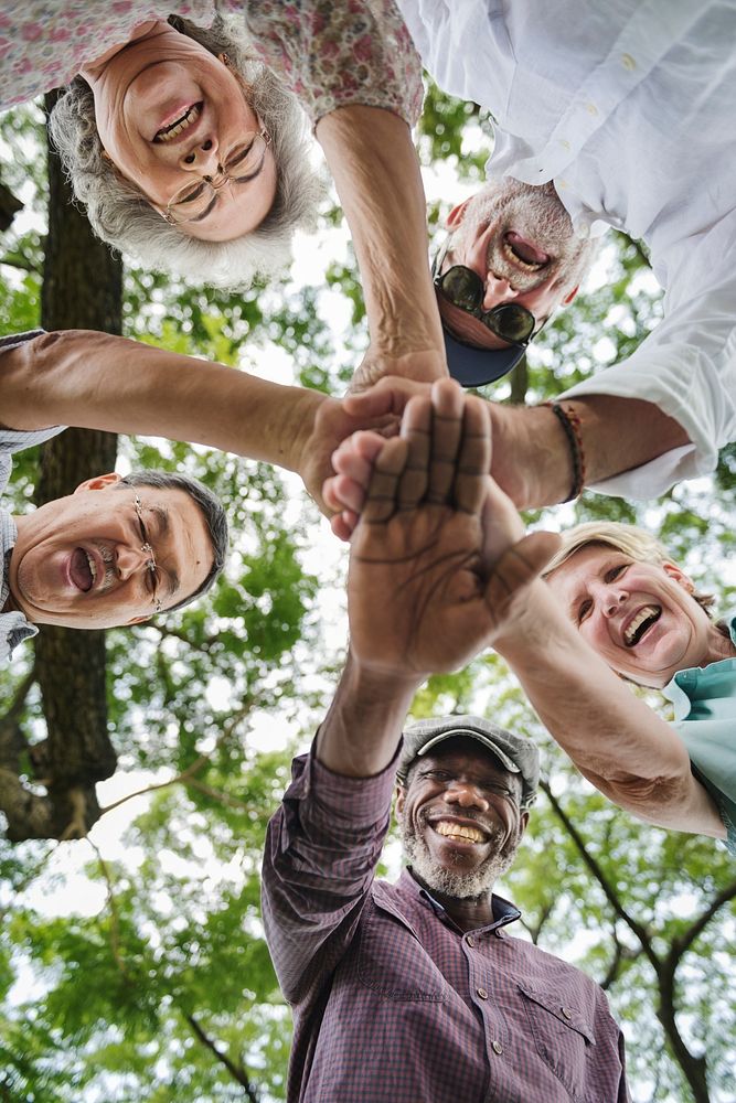 Group Of Senior Retirement Exercising Togetherness Concept