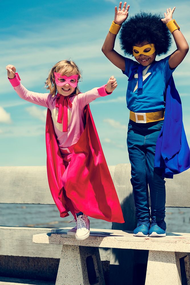 Children Childhood Super Hero Concept