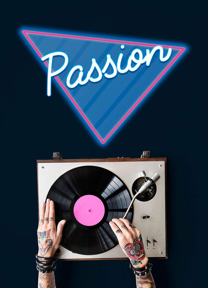 Passion Attraction Emotion Word Graphic