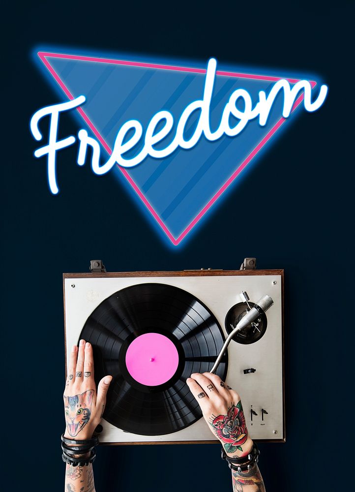 Free Freedom Liberty Triangle Graphic