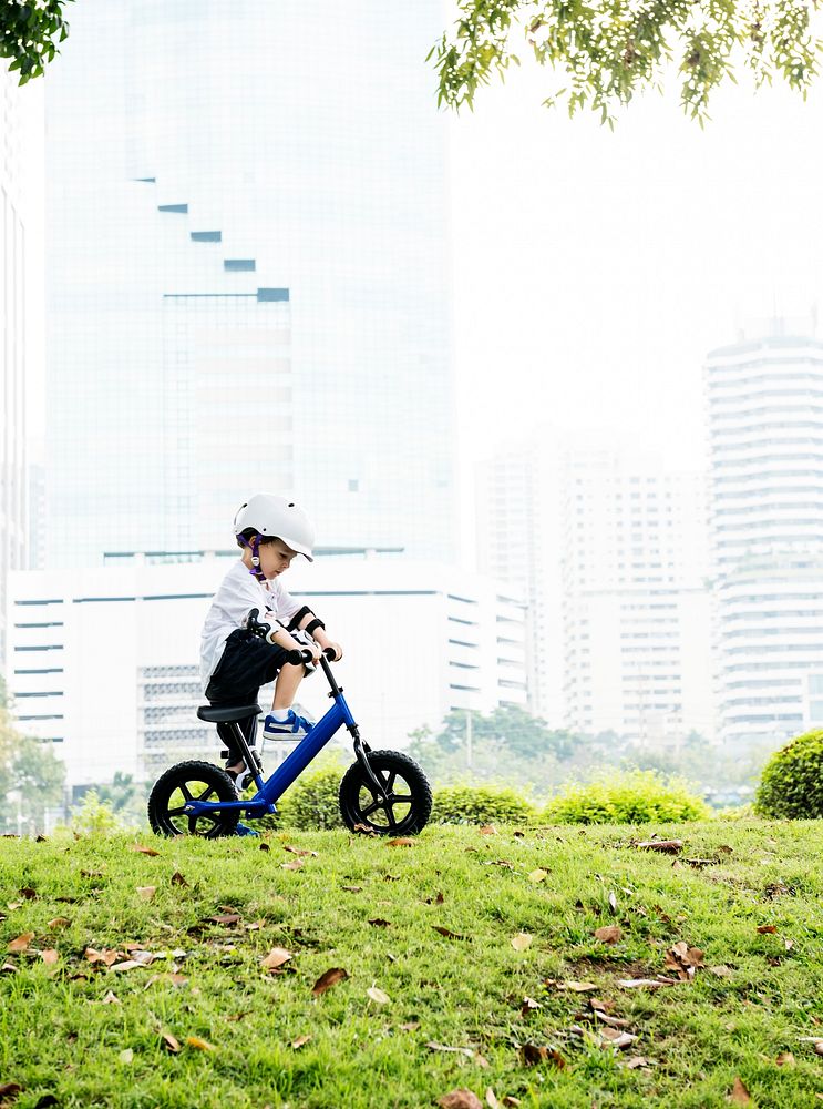 Boy Riding Learning Lifestyle Exercise