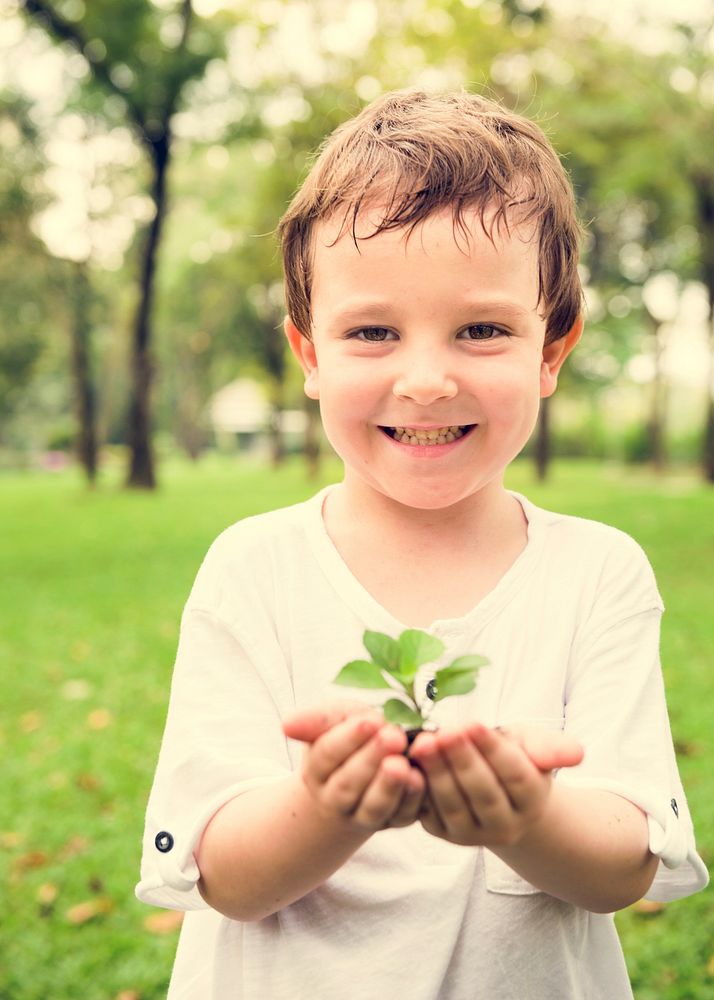 Kid Gardening Greenery Growing Leisure
