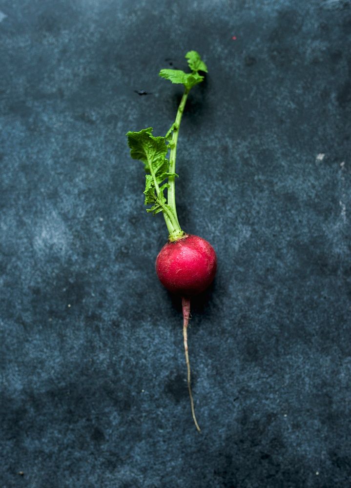 Natural organic fresh red turnip