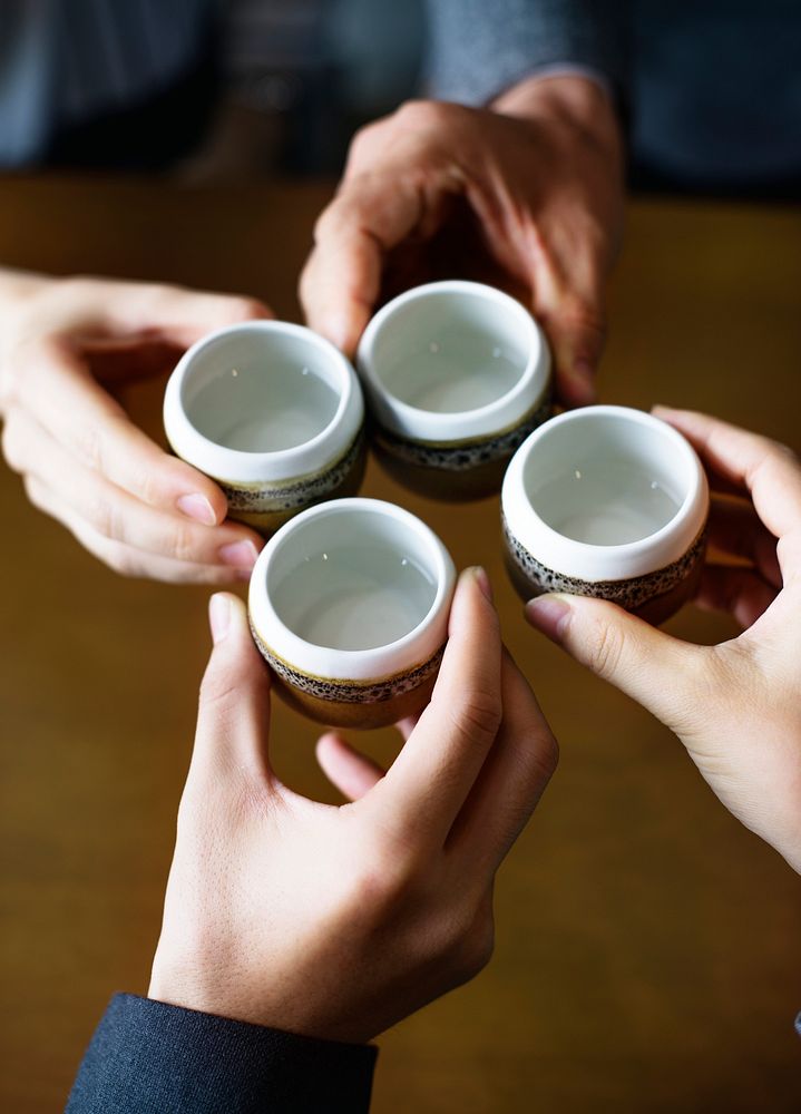 Japanese friends tea party