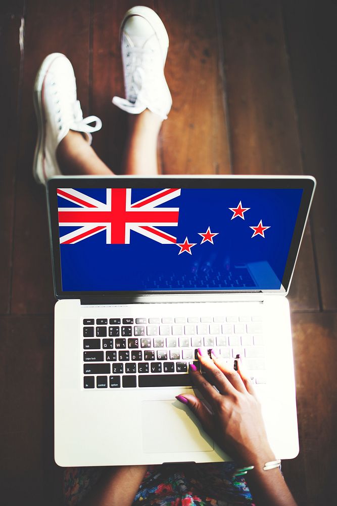 New Zealand National Flag Business Communication Connection Concept