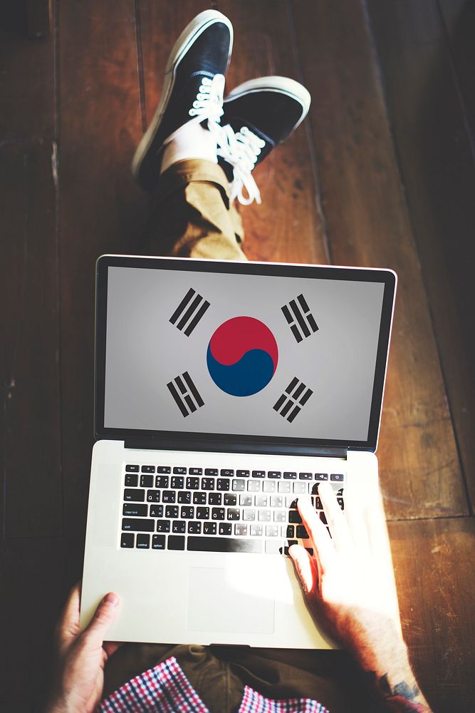 South Korea National Flag Business Communication Connection Concept