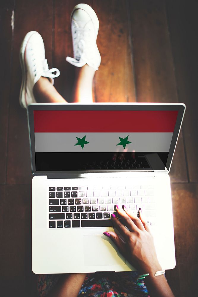 Syria National Flag Business Communication Connection Concept