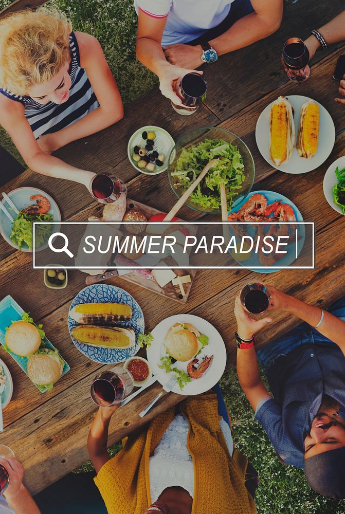 Summer Paradise Search Website Beach Concept