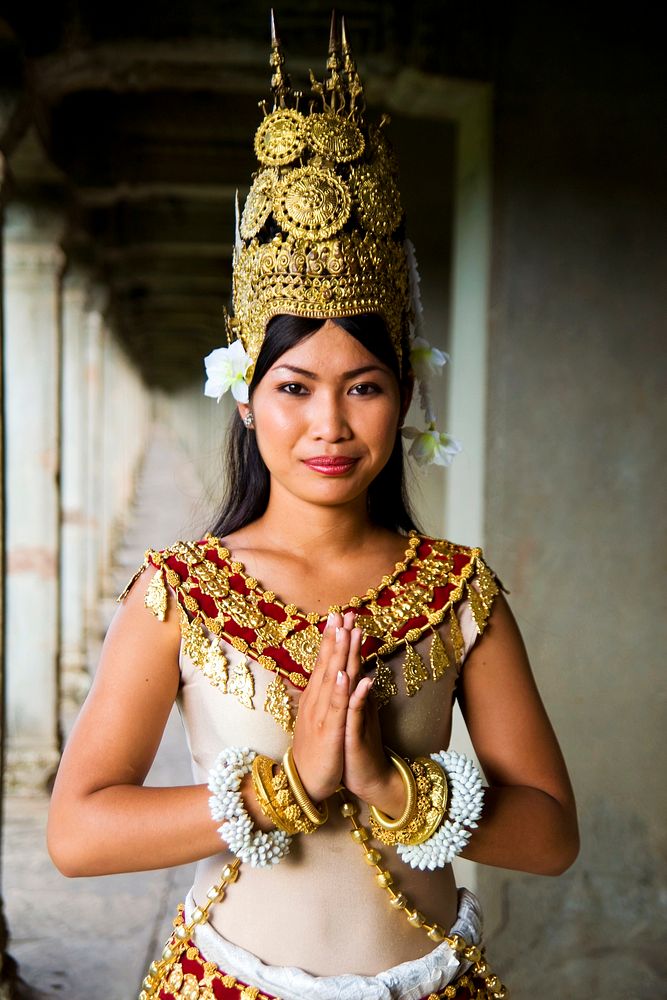 Cambodian dancer at Angkor Wat