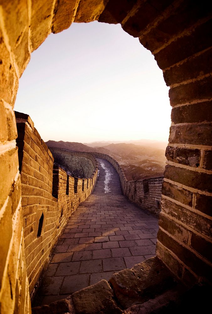 Sunrise view from a watch tower.