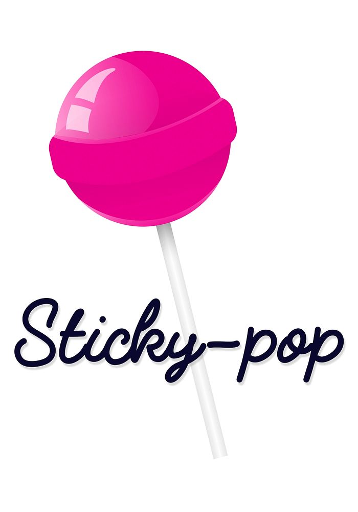 Illustration of sweet candy lollipop