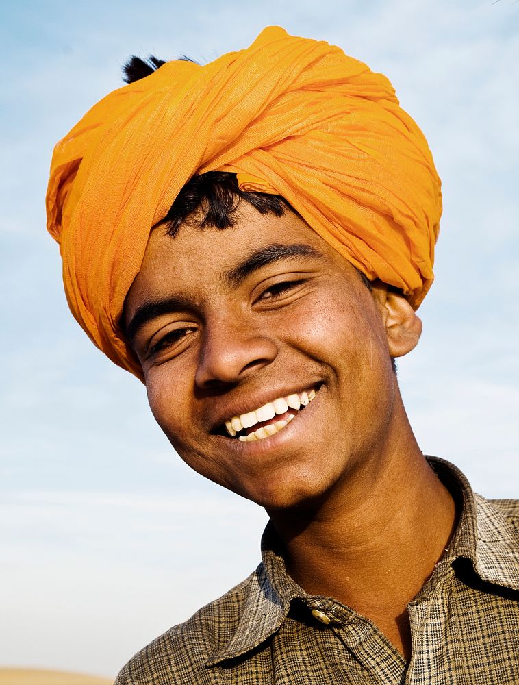 Portrait of an Indian boy