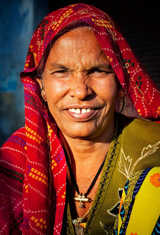 Portrait of a smiling Indian woman