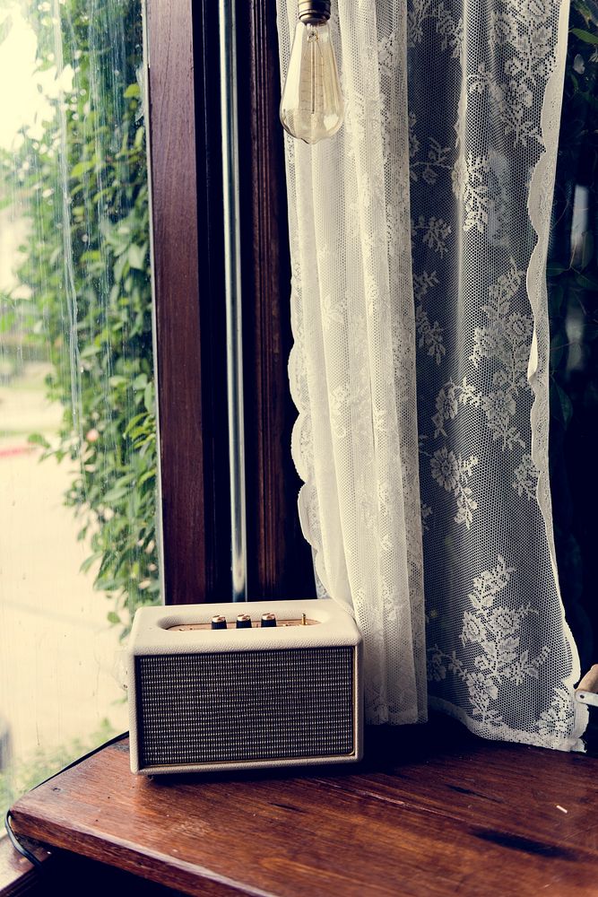 Vintage Retro Radio by The Window