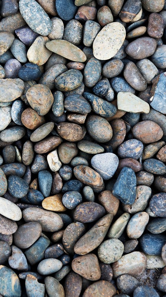 Nature mobile wallpaper background, pebble rocks texture pattern wallpaper