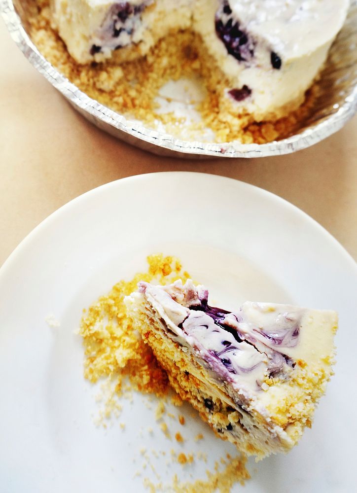 Blueberry Cheese Cake Dessert Bakery Concept