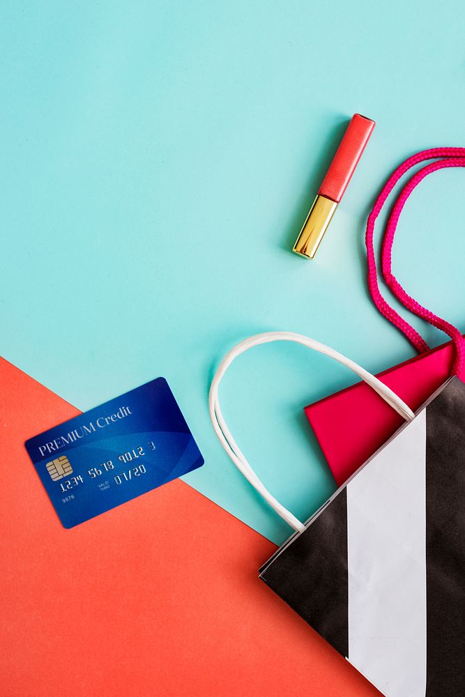 Shopping Bag Creditcard Lipgloss Concept
