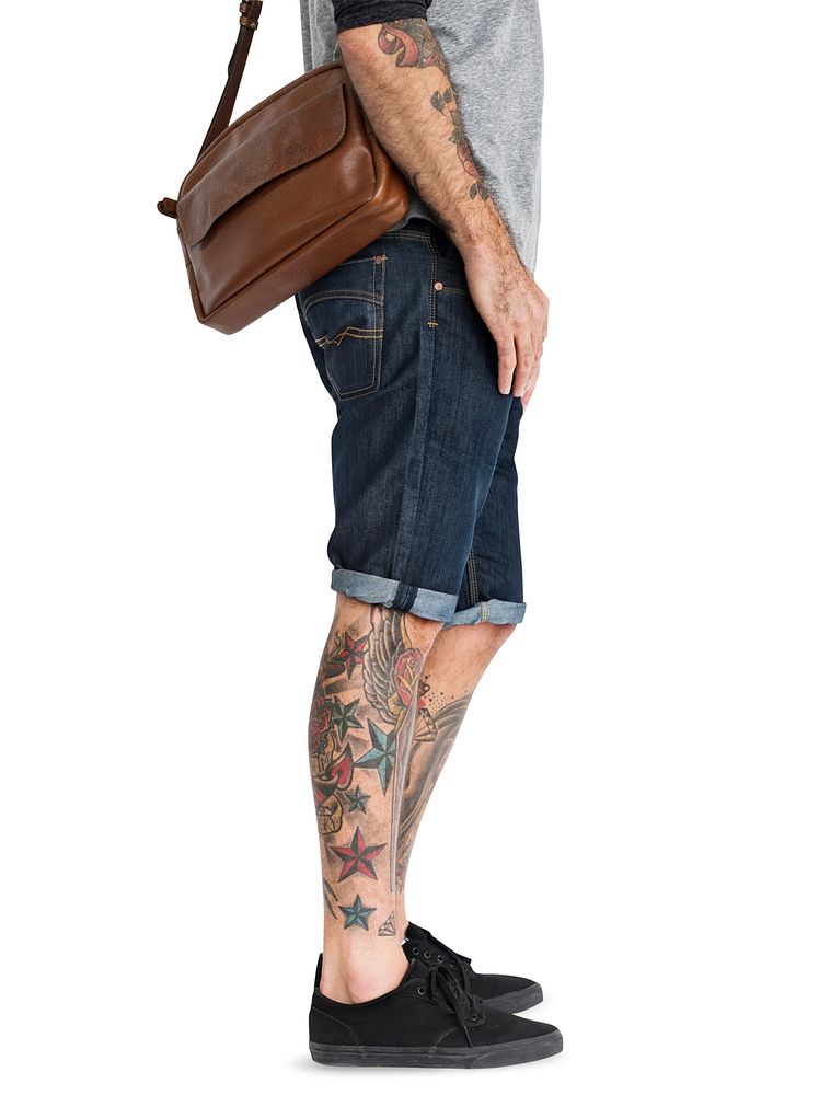 Tattooed Man Messenger Bag