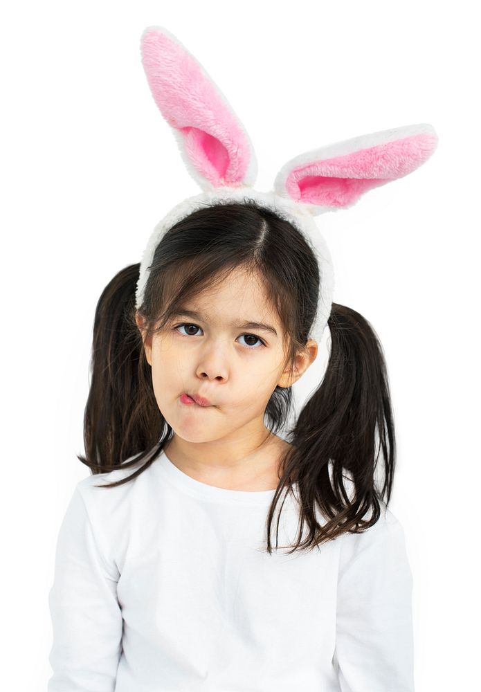 Little Girl With Bunny Ears Curious Studio
