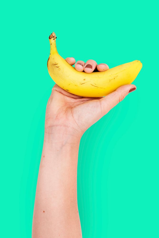 Holding Banana Fruit Studio Concept