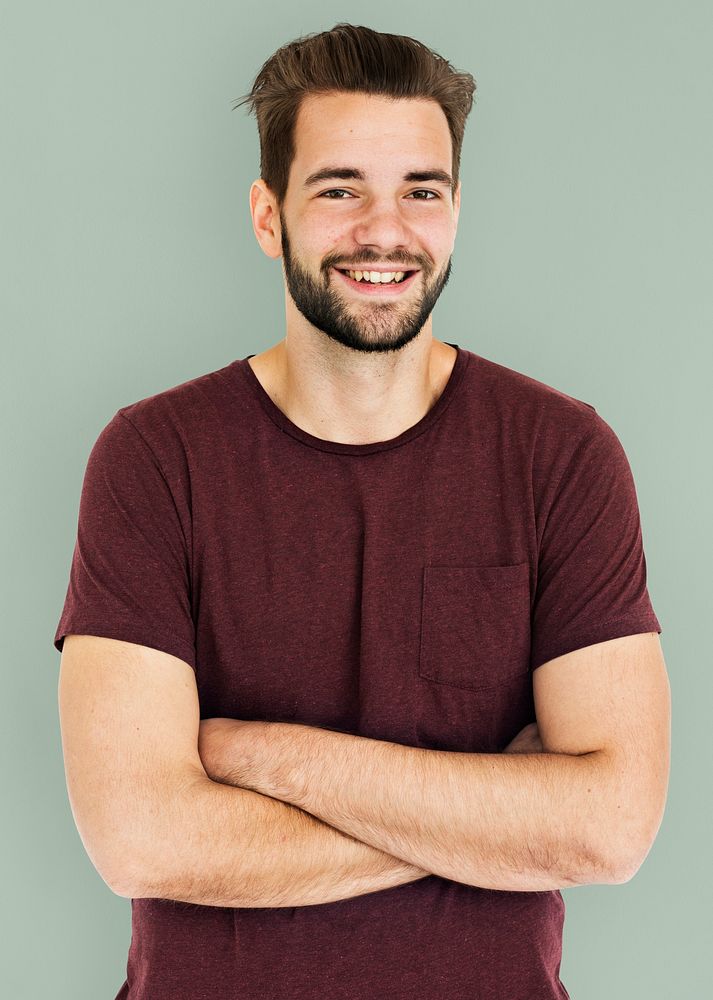 Man Smiling Happiness Portrait Concept