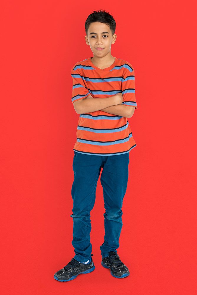 Kid Pose Standing Studio Concept | Premium Photo - rawpixel