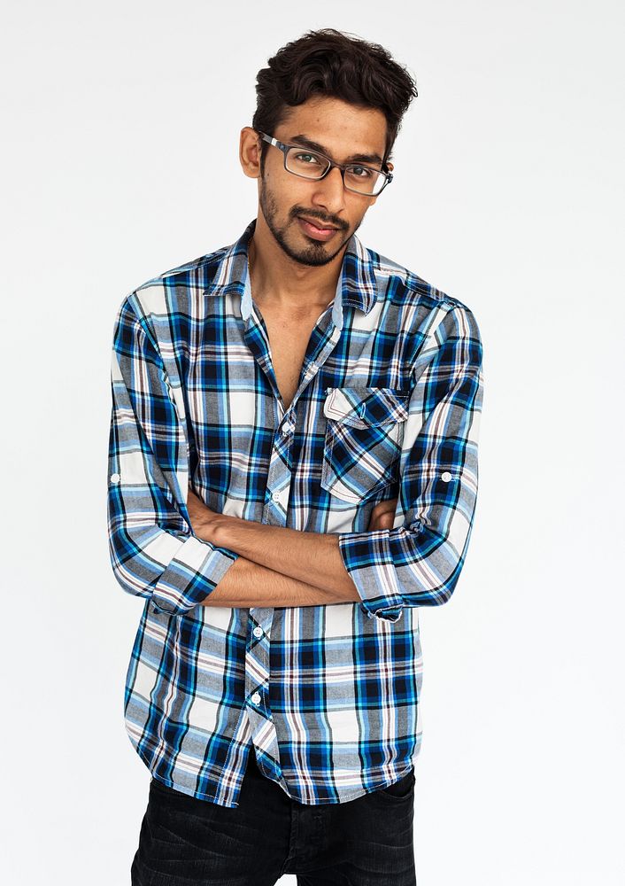 Indian Ethnicity Posing Casual Standing Concept