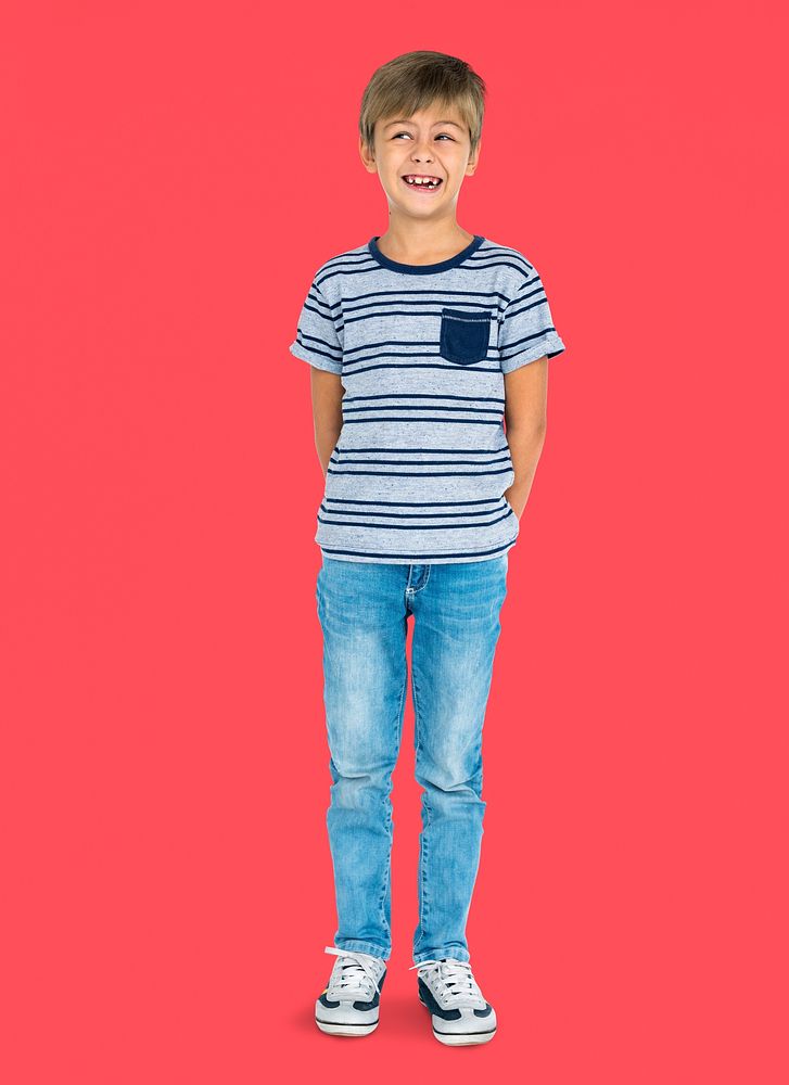 Little Boy Smiling Happiness Portrait Concept