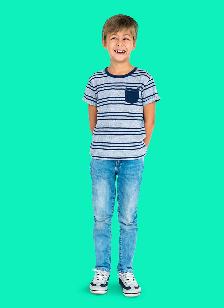 Little Boy Smiling Happiness Portrait Concept