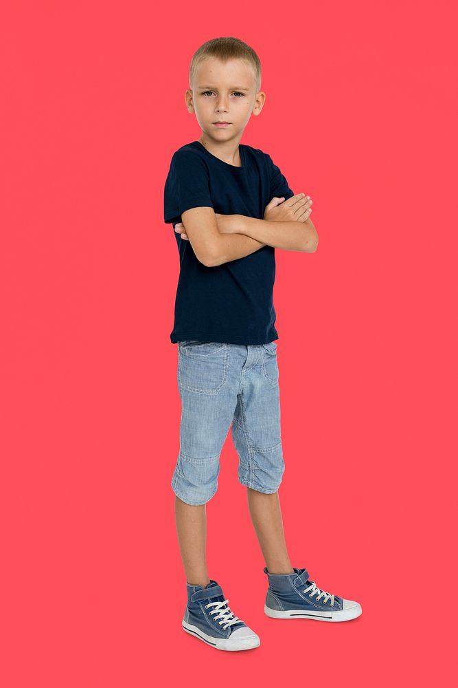 Little Boy Confidence Self Esteem Portrait Concept