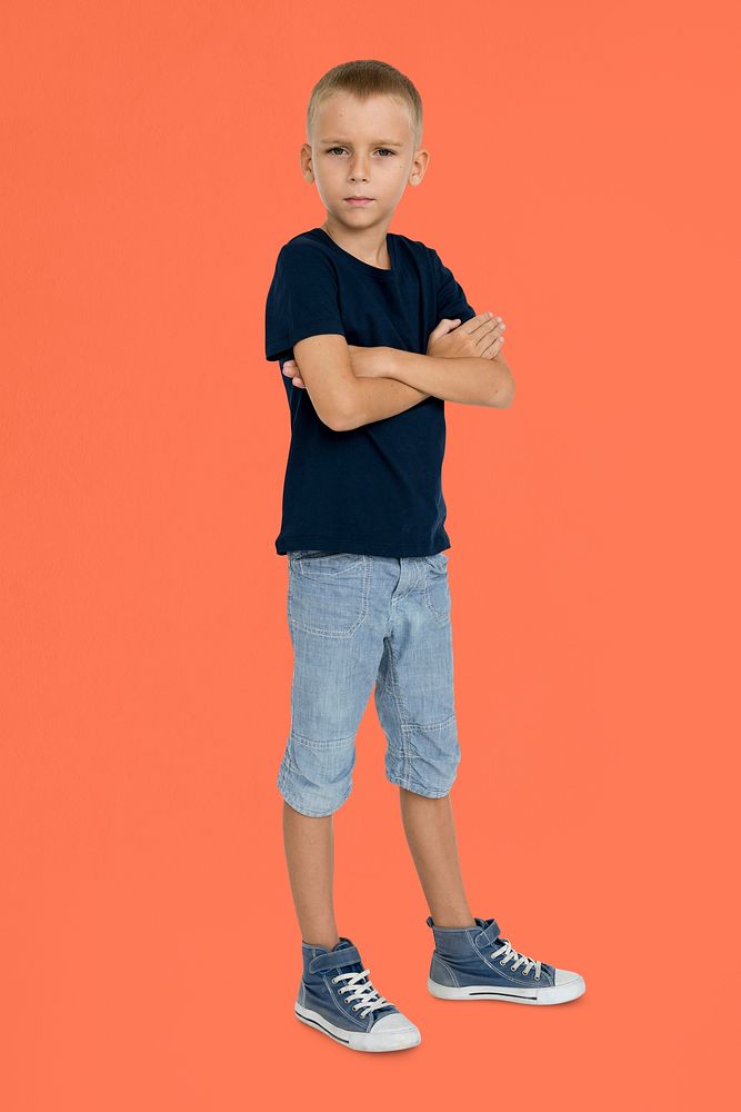 Little Boy Confidence Self Esteem Portrait Concept